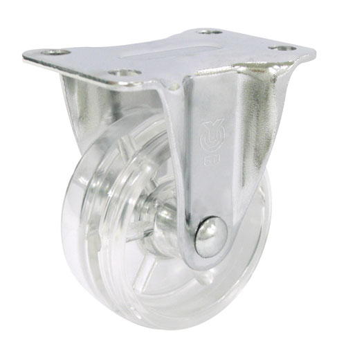 ユーエイキャスター Gシリーズ ポリカーボネートキャスター固定車 車輪径25mm GR-25PC 8035900