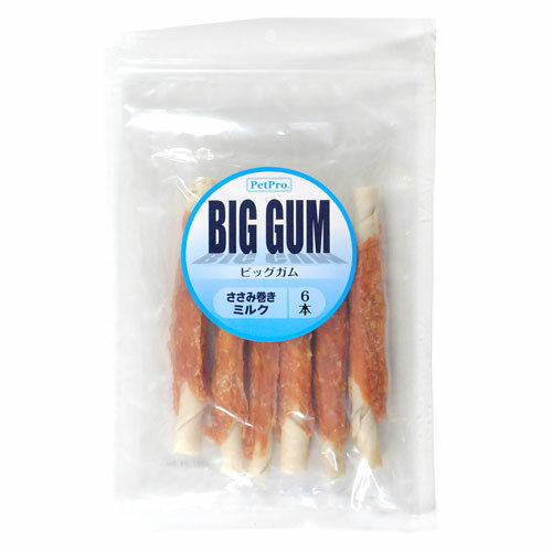 ペットプロ PPJ おいしいおやつ ささみ巻きミルクガム 6本入