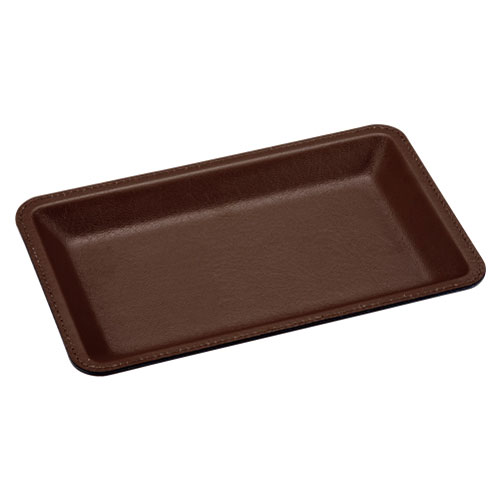 オープン工業 レザー調カルトン 茶 KN-52