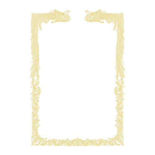 ササガワ OA賞状用紙 雲なし A4判 横書用 10-1461