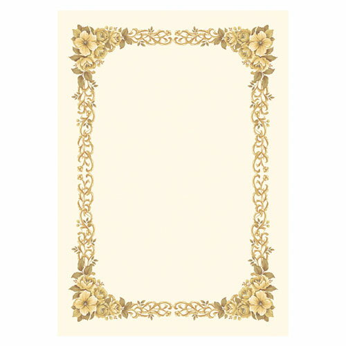 ササガワ 洋柄賞状用紙 B5判 縦横兼用 10-252