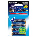 東芝 アルカリ電池 インパルス 単3 4本 エコパッケージ LR6H 4EC