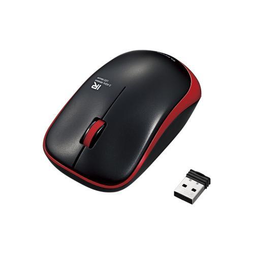 Wireless - エレコム ワイヤレスマウス USB 3ボタン IR LED 省電力 シンメトリーデザイン PS5 レッド M-IR07DRRD