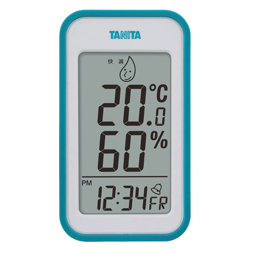 TANITA タニタ デジタル温湿度計 ブルー TT-559