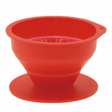 ViV ヴィヴ シリコン 折りたたみコーヒードリッパー オーバル レッド 2カップ