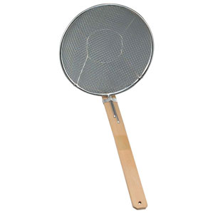 18-8 普及タイプ 竹柄そばあげ 縦型 18cm