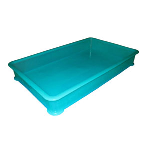 EBM PP半透明カラー番重 B型 特大 グリーン サンコー製