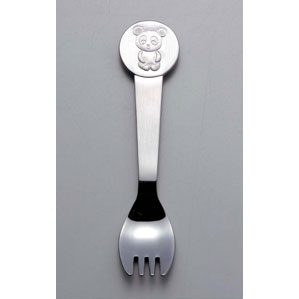 ステンレスパンダお子様フォーク兼用...