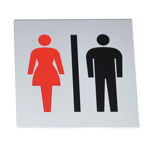 光 金属サイン 男女マーク KS778-3