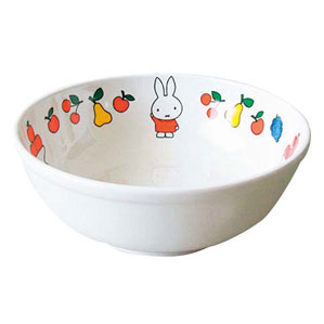 関東プラスチック工業 メラミン 子供食器 ミッフィーフルーツシリーズ ラーメン鉢 CM-50FR 5445220