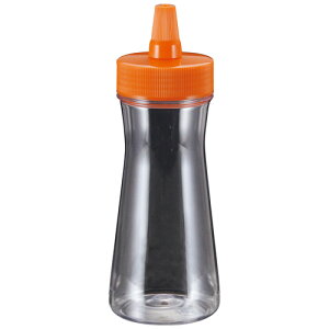 ドレッシングボトル(ネジキャップ) 318ml オレンジ FTP-280 調味料ボトル 詰め替え用ボトル ドレッシング 持ち運び アウトドア キャンプ 飲食店 家庭用 保存用