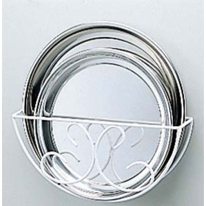 EBM コーティング 丸盆ラック カベ掛式