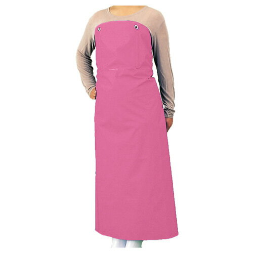 ワンタッチ防水 エプロン ピンク 900×1150