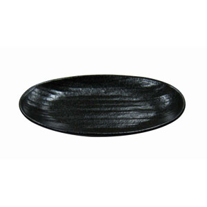 Oval Dishes - 天目砂鉄 楕円皿 7.5寸