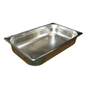 EBM 穴明ガストロノームパン補強重なり防止付1/1 100mm