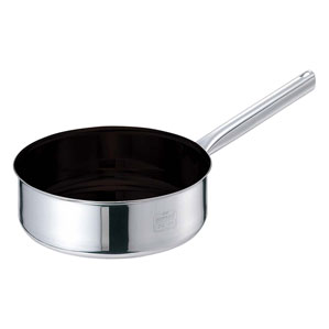 EBM モリブデンジIIプラス 浅型片手鍋 15cm 蓋無ノンスティック