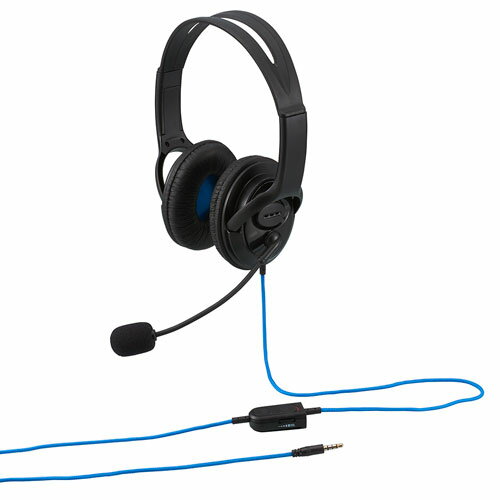 ナカバヤシ Digio2 PS4対応ゲーム用 オーバーイヤーヘッドセット 両耳ステレオタイプ ブラック MHM-SMG23BK