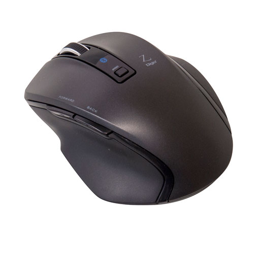 ナカバヤシ Digio2 小型Bluetoothマウス Z 5ボタン ブルーLED ブラック MUS-BKF121BK ナカバヤシ Digio2 小型Bluetoothマウス Z 5ボタン ブルーLED ブラック MUS-BKF121BK