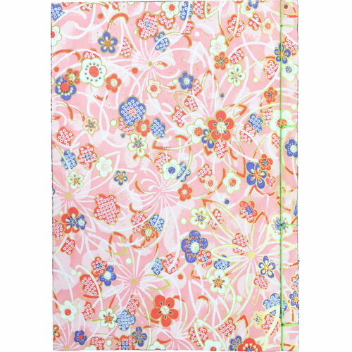 ナカバヤシ 和綴帖 A5サイズ 横綴じタイプ 小花ピンク ノ-WTJ-A5-1