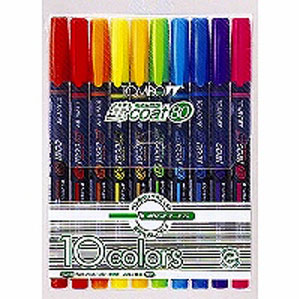 トンボ鉛筆 蛍光マーカー 蛍コート80 10色セット WA-SC10C