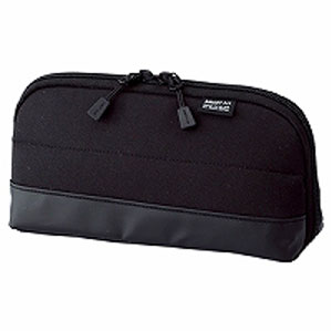 LIHIT LAB リヒトラブ SMART FIT ACTACT ワイドオープンペンケース ブラック A-7688-24