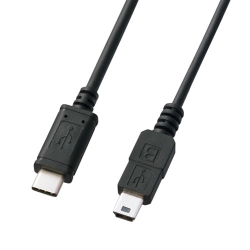サンワサプライ USB2.0 Type C-miniBケーブル（2m・ブラック） KU-CMB20