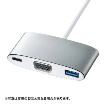 【送料無料】サンワサプライ USB Type C-VGAマルチ変換アダプタプラス AD-ALCMVP01