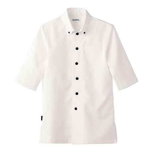 ショップコート 男女兼用 ホワイト 白 M ET-7730 サーヴォ サンペックスイスト 業務用 ユニフォーム 制服