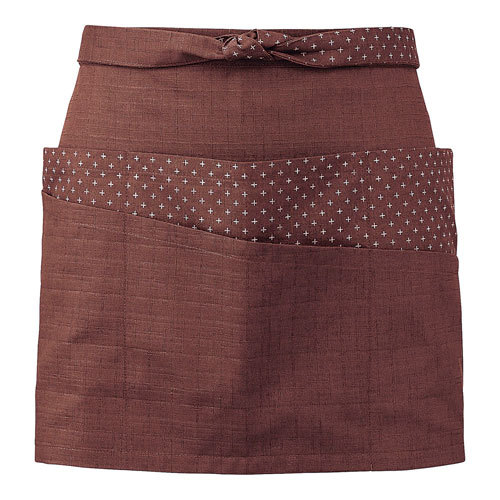 エプロン ブラウン 茶 JA-6808 サーヴォ サンペックスイスト 業務用 ユニフォーム 制服 前掛(3.0)