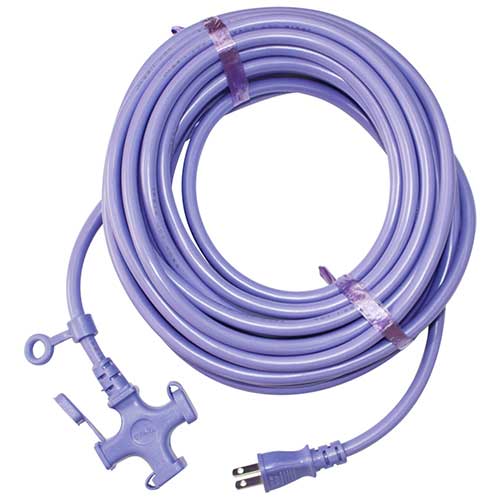 KOWA ソフト延長コード3口20M KM08-20 ムラサキ