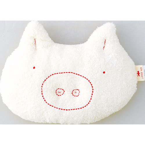 オーガニック ベビー枕 ベビー まくら 赤ちゃん 枕 オーガニックパイル ぶた PIG レッド オルネット