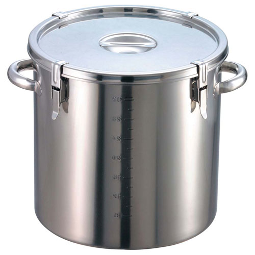 EBM 18-8 パッキン寸胴鍋 目盛付 39cm 手付