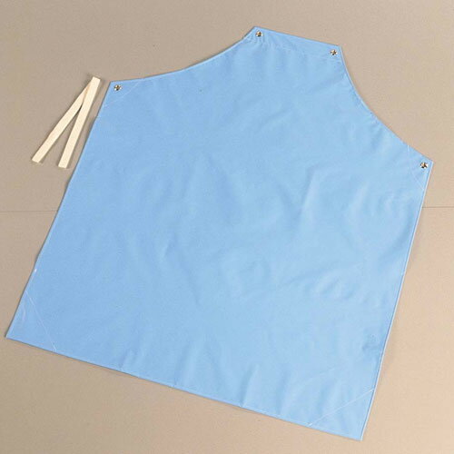 ジンナイ シャバルバ カラーエプロン 胸付 650 M ブルー