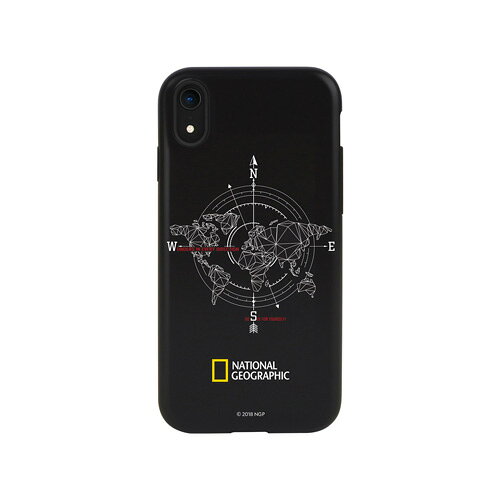 【お試し送料無料】National Geographic iPhone 6.1/iPhone XR Compass Case Double Protective ブラック NG14138i61【smtb-u】