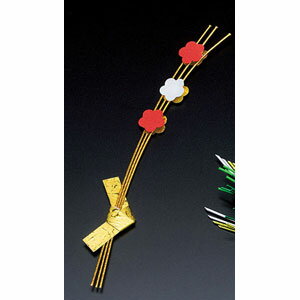 ヤマコー 水引紅白枝梅飾り 50ケ入 26013
