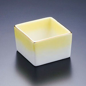 乐天商城 - ヤマコー 陶器・角型珍味入 黄吹 26605