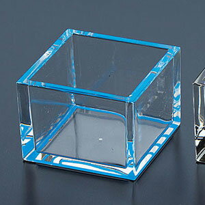 ヤマコー クリア枡 青 26837