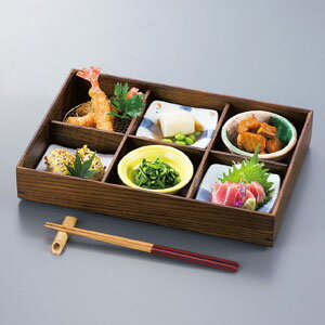 ヤマコー 和美・ミニ六ツ切弁当 身 仕切付 27511