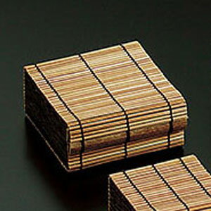 ヤマコー すだれ小箱 スス竹 大 38556