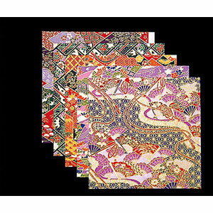 ヤマコー 友禅和紙 雅・2.5寸 100枚（各20枚x5柄） 64214