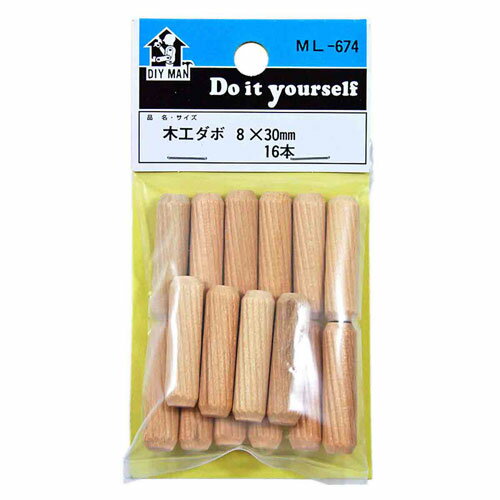 樂天商城 - 和気産業 WAKI 木工ダボ 8×30mm 16本入 ML674
