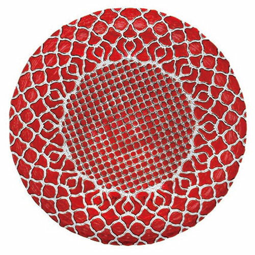 ハナ プレート 28cm レッド HANA お皿