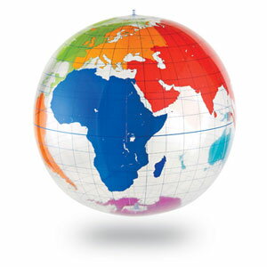 【送料無料】Learning Resources Inflatable Labeling Globe 書いて消せる地球儀 ビーチボール型 LER 2..