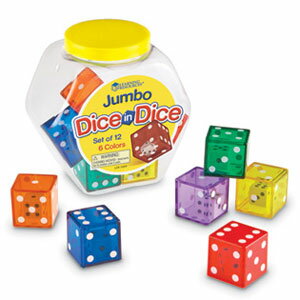 Learning Resources Jumbo Dice in Dice サイコロ イン サイコロ ジャンボサイズ LER 7699