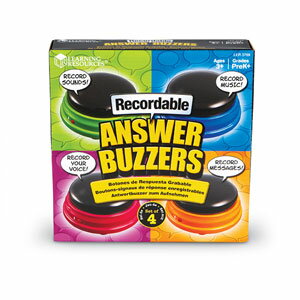 Learning Resources Recordable Answer Buzzers （Set of 4） 録音可能 アンサーブザー LER 3769