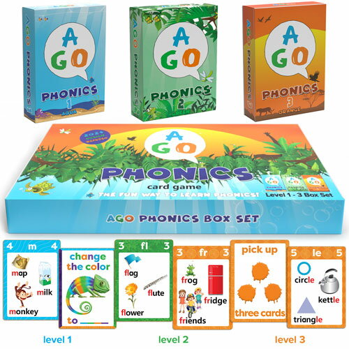 AGO AGO Phonics 2nd Edition [AGO Card Game] Box Set Level 1-3