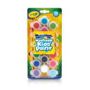 Crayola クレヨラ Washable Kid's Paint 18 Colors 水でおとせるキッズ絵の具 18色 ミニセット ブラシ付き 540125