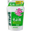 ミヨシ石鹸 液体せっけん そよ風 花束の香り つめかえ用 1000ml