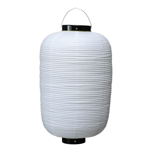 看板 ビニール提灯 長型 12号 白ベタ 無地