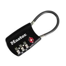 Master Lock マスターロック TSAナンバー可変式ロック ケーブルタイプ ブラック 4688JADBLK